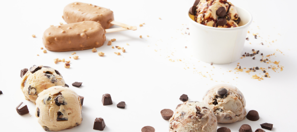 Non-dairy treats featuring dairy-free inclusions